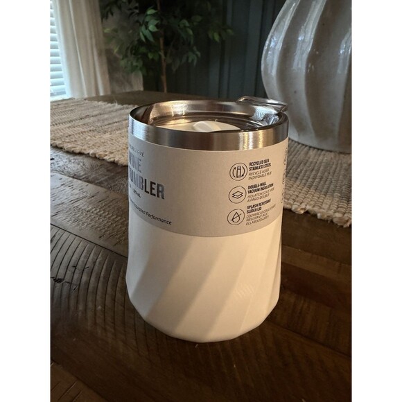 Stanley 11 oz Stainless Steel Swirl Wine Tumbler Cream Gloss NEW - Picture 6 of 7